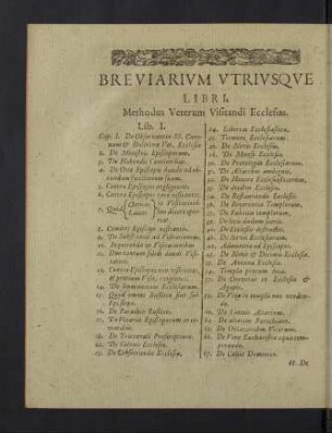 Breviarium utriusque libri.