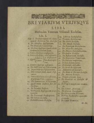Breviarium utriusque libri.