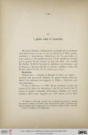 III. I primi anni di Donatello