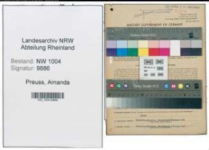 Entnazifizierung Amanda Preuss , geb. 05.12.1904 (Kasinoverwalter)
