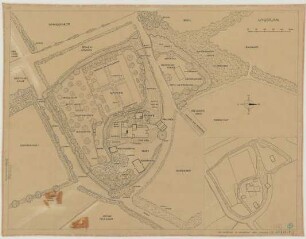 Schonebeck bei Nienberge (Kreis Münster): Hof Osterhof. Lageplan