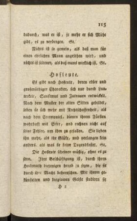 115-140, Hofleute. Helden, grosse Männer. Ehrenstellen und Würden. Volk. Leidenschaften. Tugend. Weisheit. Menschlichkeit.