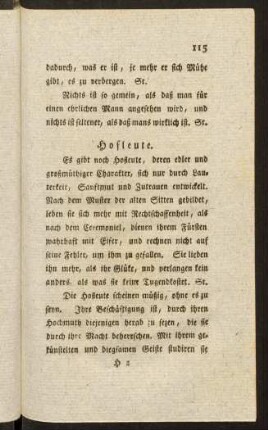 115-140, Hofleute. Helden, grosse Männer. Ehrenstellen und Würden. Volk. Leidenschaften. Tugend. Weisheit. Menschlichkeit.