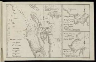 N° 41: Die Themse nebst Abbildung der Mercurius Bay in Neu Seeland. - Die Bay der Inseln in Neu Seeland. - Die Bay Tolaga in Neu Seeland