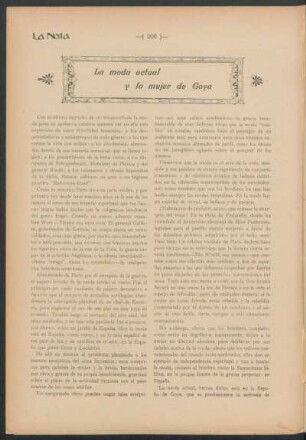La moda actual y la mujer de Goya
