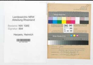 Entnazifizierung Heinrich Herpers , geb. 16.02.1912 (Polizist)