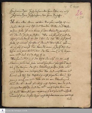 Reisetagebuch von Georg Friedrich Weise an Gotthilf August Francke.