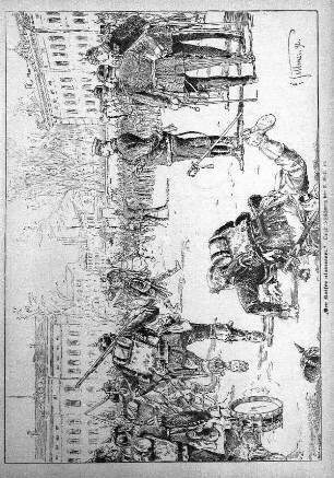 "Der Kaiser alamiert.". Original-Zeichnung von C. Sellmer