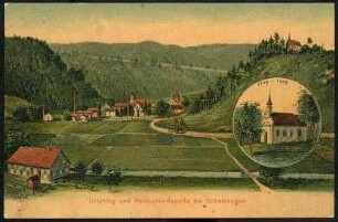 Urspring und Herzjesukapelle bei Schelklingen