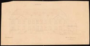 Wohnhaus Franz Wertheim, Berlin-Grunewald: Aufriss Gartenfront 1:100