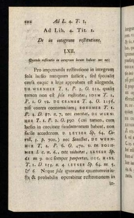 102-115, Ad. Lib. 4 Tit. 1. Tit. 2. Tit. 3. Tit. 4.