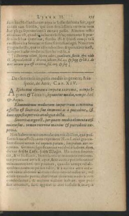 De elementis impuris mediis in genere; & in specie, de Aere, Cap. XIV.