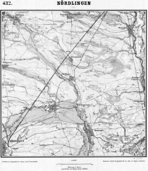 432 Nördlingen (ost) [Topographische Karte von Bayern 1:25.000 (Positionsblätter)]