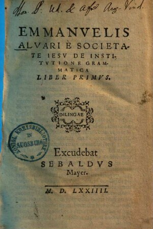 De institutione grammatica : liber ..., 2.. De constructione octo partium orationis