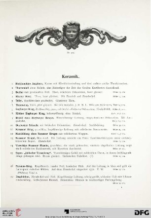 Keramik (Nr. 1-60)