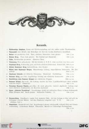 Keramik (Nr. 1-60)