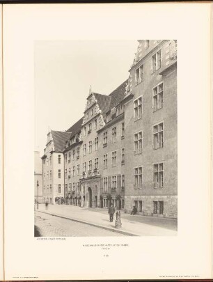 Waisenhaus in der Alten Jakobstraße, Berlin: Ansicht (aus: Neubauten der Stadt Berlin, Bd. IX, 1910)