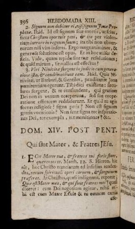 356-362, Hebdomada XIV. Post Pentecosten.