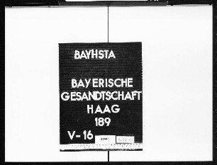 Verrechnung außerordentlicher Ausgaben und der Besoldungen bei den Gesandtschaften
