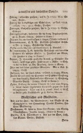 Musikbücher und Musikalien.