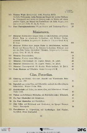Miniaturen (Nr.317-324)