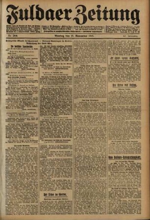 Ausgabe vom Montag, den 15. November 1915.