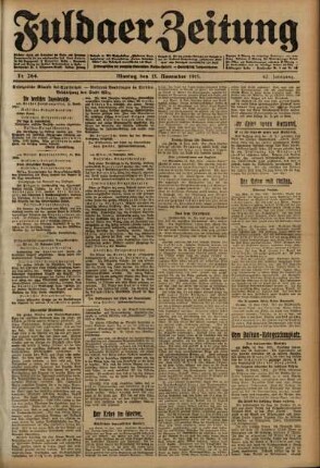 Ausgabe vom Montag, den 15. November 1915.