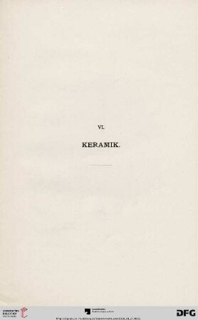 VI. Keramik (Nr. 185-252)