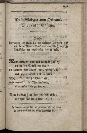 Siebenter Gesang.