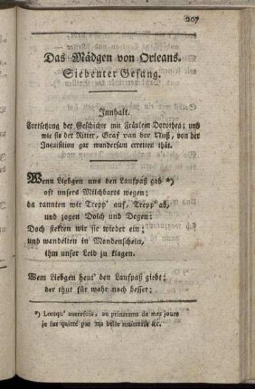 Siebenter Gesang.
