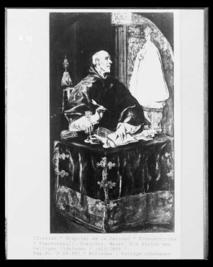 Die Vision des heiligen Ildefonso