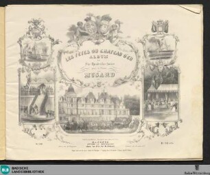 Les fêtes du chateau d'eu : album de six quadrilles faciles pour le piano