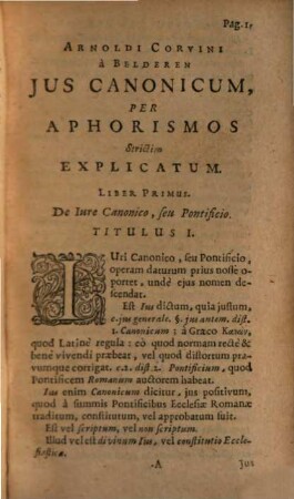 Ius canonicum per aphorismos explicatum