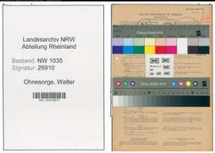 Entnazifizierung Walter Ohnesorge , geb. 02.03.1903 (Bergmann)