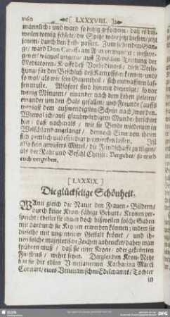 [LXXXIX.] Die glückselige Schönheit