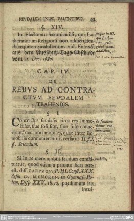 Cap. IV. De Rebus Ad Contractum Feudalem Trahendis