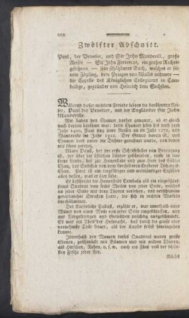 Zwölfter Abschnitt