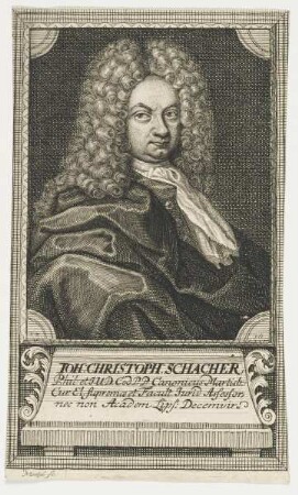 Bildnis des Ioh. Christoph Schacher