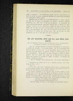 ¬Die¬ alte heidnische Welt und das neue Reich Jesu Christi : (aus dem schriftlichen Nachlasse des Herrn Justizrats Reinhard in Ehrenbreitstein)