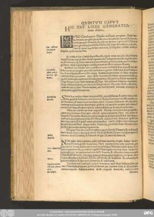 Quintum Caput Hic Est Liber Generatio. num Adam.