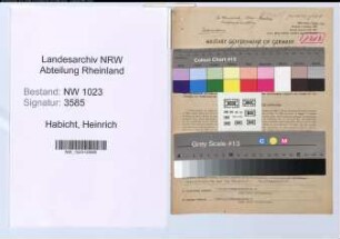 Entnazifizierung Heinrich Habicht , geb. 09.09.1892 (Buchhalter)