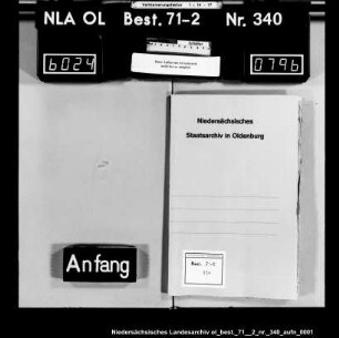 Dienstsachen in den Vogteien Berne und Altenesch