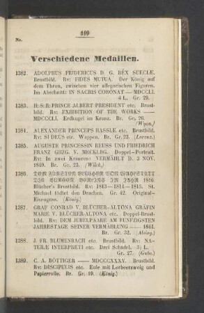 Verschiedene Medaillen