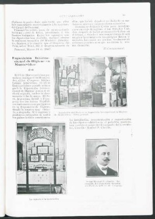 Exposición Internacional de Higiene en Montevideo