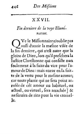 XXVII. Fin derniere de la voye Illuminatiue