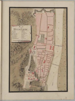 Plan von Heidelberg