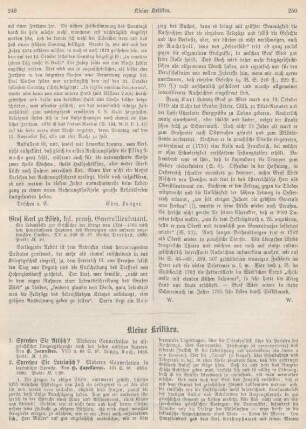 249-252 Kleine Kritiken