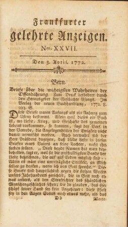 April (Nro. XXVII. - Nro. XXXIV.)