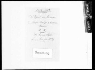 Finanzetat für 1858/1861 (1858-1862)