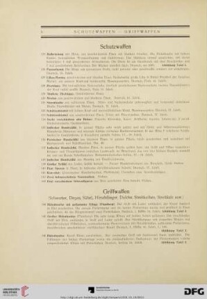 Schutzwaffen (Nr. 125-143)